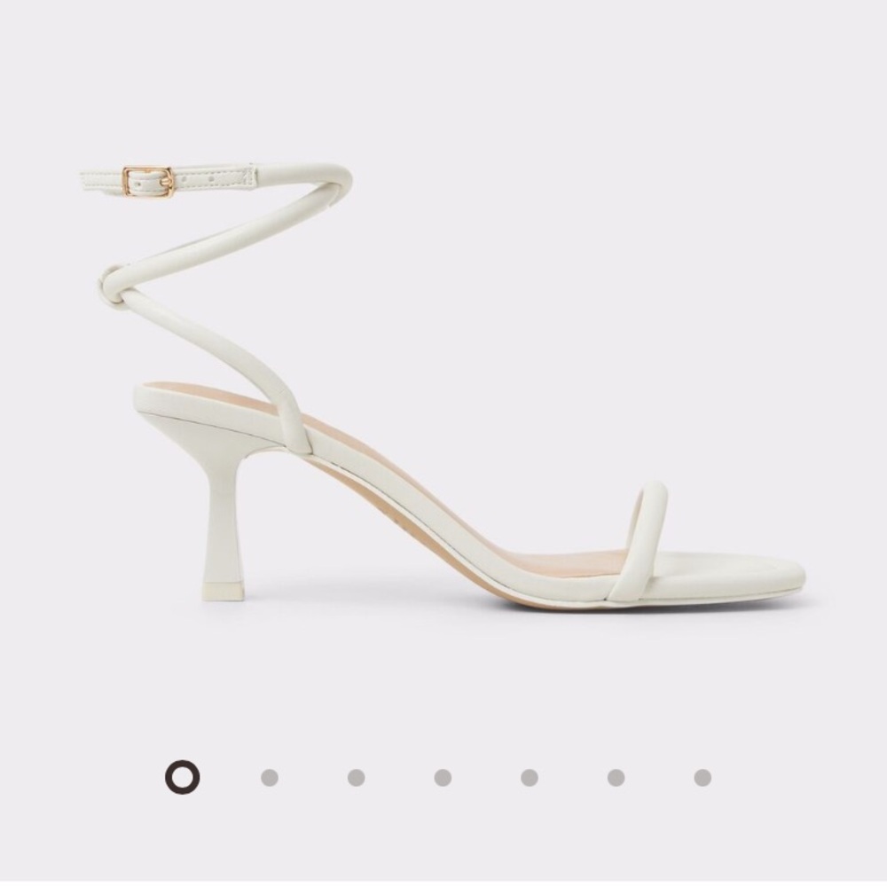 ALDO DEMMI-100 Heels – White – Size 7.5 – Brand New / Never Worn